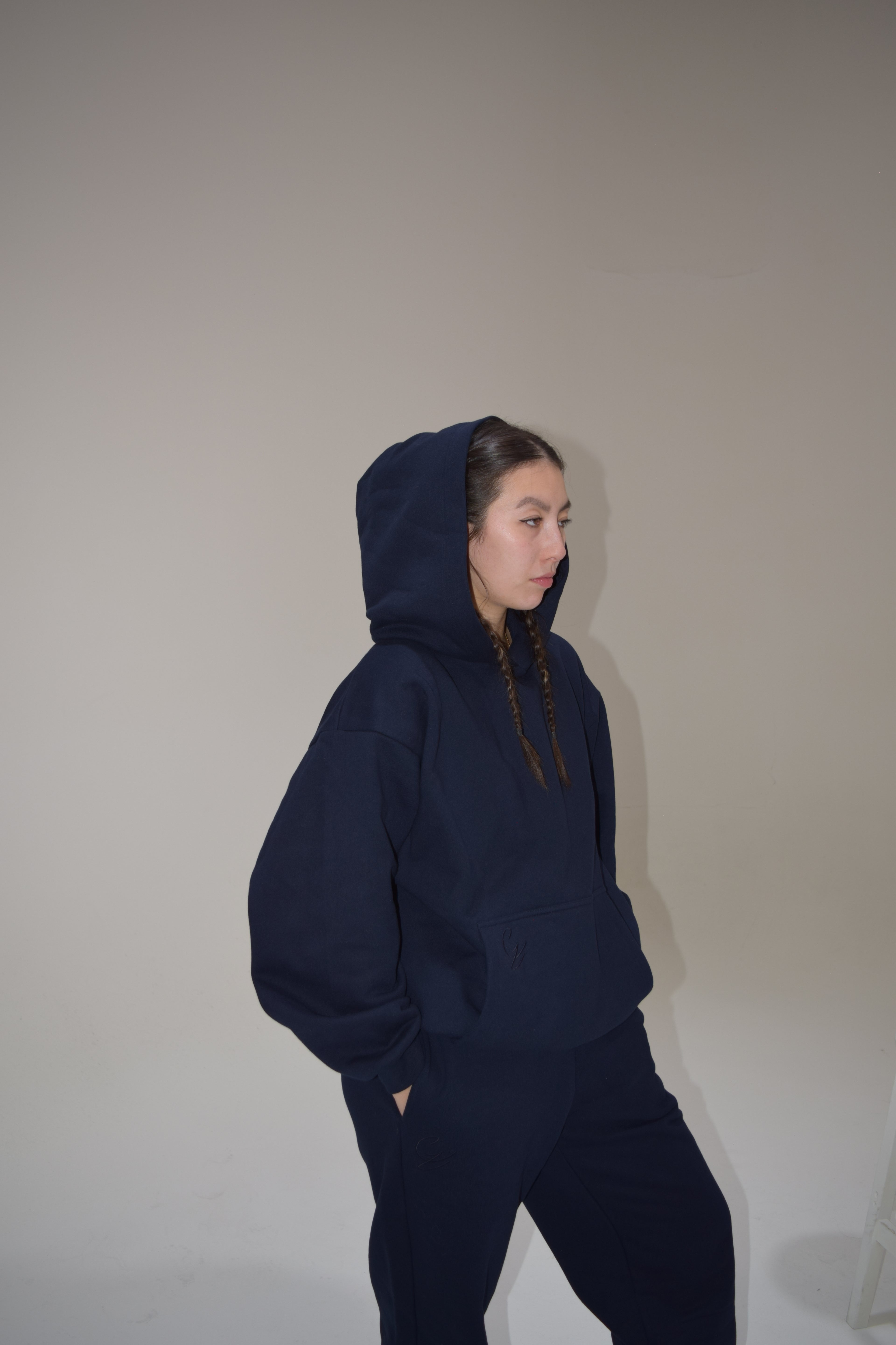 Oversized Hoodie - Navy