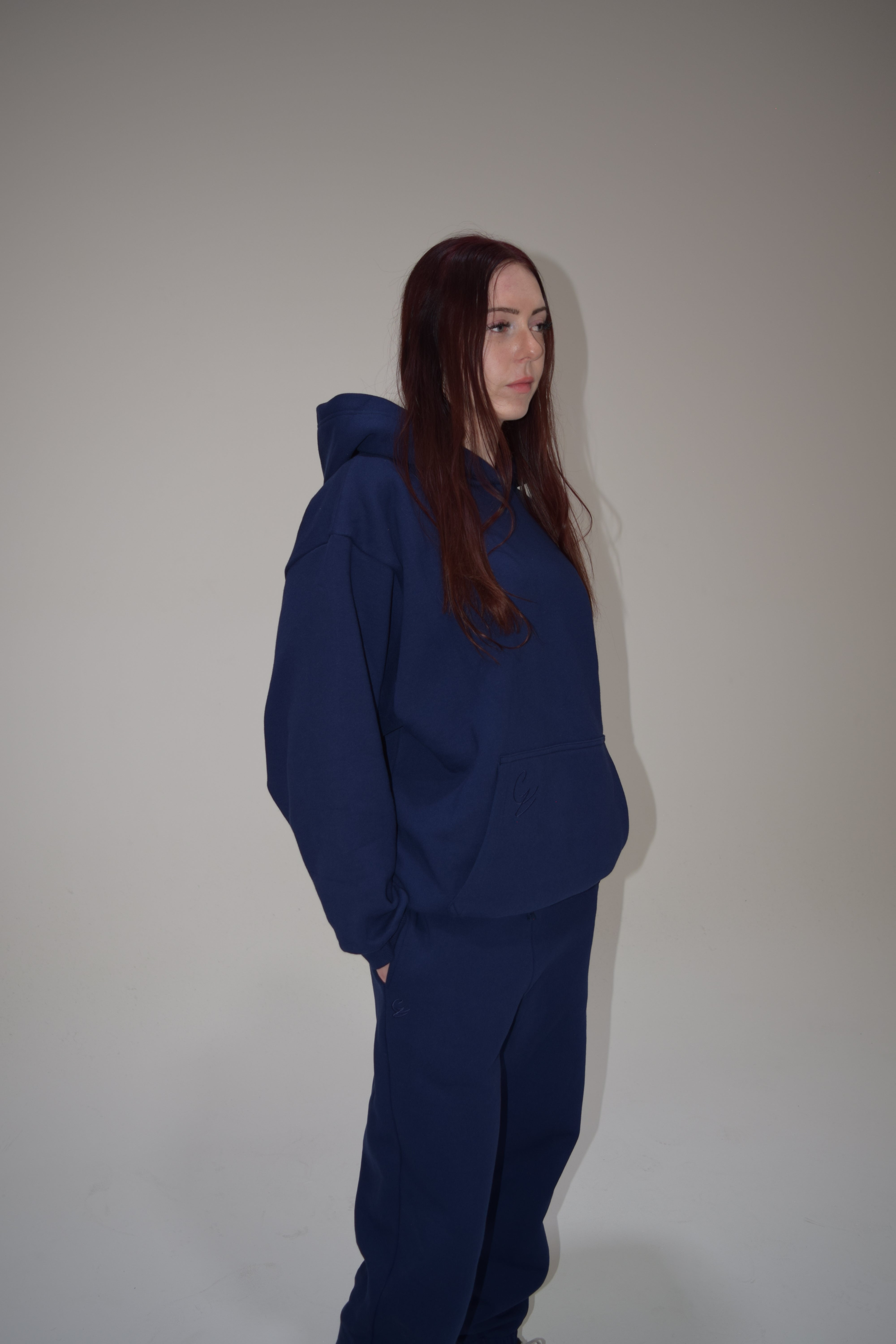 Oversized Hoodie - Navy – Collection Zero